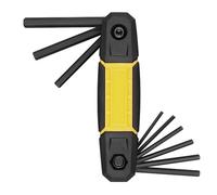 Llaves hexagonales plegables portátiles multiherramienta 9 en 1, juego de llaves hexagonales plegables para montaje fotográfico de muebles al aire libre
