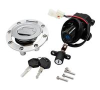 Llaves Interruptor Compatible Con Yamaha Para FZ6 2004 2005 2006 2007 2008 2009 Cerraduras Interruptor Encendido Motocicleta Tapa Tanque Combustible Pestillos Manija
