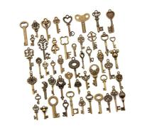 Llaves Maestras Vintage, Colgantes Antiguos Hechos a Mano, Accesorios de Ropa, Decoración de Llaves de Bronce, Llave Maestra (estilos de 50 piezas)