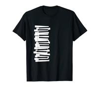 Llaves Música Nota Teclado Tocando Piano Sintetizador Regalo Camiseta