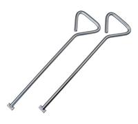 Llaves para pozos Faithfull (par), extremo en T, cincadas de alta resistencia - 520 mm