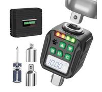 LLAVETOR 1/2" Antrieb Adaptador digital de par, convertidor de llave dinamométrica digital con adaptadores de 3/8" y 1/4" para reparación de bicicleta, motocicleta, auto (1,5-30 Nm)