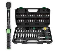 LLAVETOR Llave Dinamométrica 1/4'', 1-25 NM Dinamometrica Bicicleta, 71 Piezas Chave Dinamométrica, Juego de Llaves Dinamométricas para Bicicleta (71 Piezas)