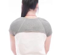 LLaviD Soporte doble para hombro para dormir, soporte cálido, manga de estabilidad, correa envolvente, cómodo tejido de cachemira para manguito rotador, hombro, inflamación crónica,L