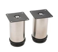Llazsybz 3 Piezas Patas de Mueble Ajustables Patas de Sofá Patas de Mesa Patas de Armario en Acero Inoxidable Sólido con Rango de Ajuste Fino Y Montaje de 4 To, 3 piezas