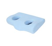 Llazsybz Almohada con Agujero para Oreja Almohada Ergonómica Cervical de Espuma Viscoelástica Cojín con Soporte para Oído y Cuello Almohada para Dormir, Azul, tal como se describe