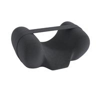Llazsybz Almohada para Dormir Ergonómica con Respaldo para Cabeza Y Cuello Núcleo de Espuma Que Mantiene La Cabeza Recta Correa Segura Y Cubierta E, Gris Oscuro, Individual