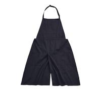 Llazsybz Delantal Dividido para Cerámica con Tirantes Ajustables Bolsillos Funcionales Confección en Lona Duradera y Diseño Cómodo Adecuado para Artistas, Negro, tal como se describe