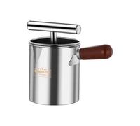 Llazsybz Exprimidor Manual de Acero Inoxidable con Mango Sólido Prensador y Separador de Pulpa Diseño Adecuado para la Preparación de Zumos en Casa O Cocina Personal