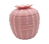 Llazsybz Mantequera Suave de Silicona con Forma Bonita, Recipiente Decorativo Resistente Y Novedoso para Regalo de Inauguración de Casa, Buffet, Dormitorio O C, Rosa, tal como se describe