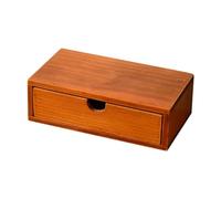 Llazsybz Organizador de Escritorio con Cajón, Contenedor de Almacenamiento de Madera, Soporte para Cápsulas de Café para La Entrada, 20cmx12cmx7cm