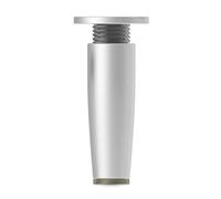 Llazsybz Pierna para Sofá Pie para Mueble Gabinete para Cocina Varilla de Repuesto con Material de Aleación de Aluminio y Base Antideslizante Ajustable, 10cm