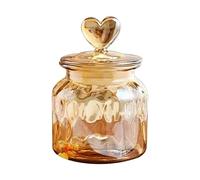 Llazsybz Tarro de Almacenamiento de Vidrio Claro con Tapa Hermética de Silicona Bote para Guardar Caramelos Nueces Adecuado para Cocina Decoración