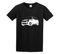 Llbang Boy's Stencil Car Art Cooper Casual O-Neck 100% Cotton Short Sleeve Unisex T-Shirt S