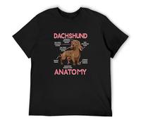 Llbang Dackel Anatomie T-Shirt Black L