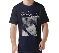Llbang David Cassidy Mens Tshirt Black Round Neck Short Sleeves Tops Clothing Unisex 100% Cotton Short-Sleeve T-Shirts Black XXXL