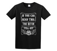 Llbang If You Can Read This The Bitch Fell Off Bikers R19 Unisex 100% Cotton Short-Sleeve T-Shirts Black M