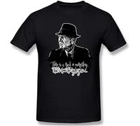 Llbang Leonard Cohen Unisex 100% Cotton Short-Sleeve T-Shirts Black S