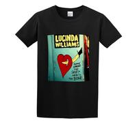 Llbang Lucinda Williams Down Where The Spirit Meets The Bone Unisex 100% Cotton Short-Sleeve T-Shirts Black M