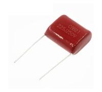 LLBOGRGGN 10 condensadores de película de polipropileno CBB 250V225J, paso de 20 mm, 250 V, 225, 2,2 uf