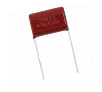 LLBOGRGGN 10 condensadores de película de polipropileno CBB, 630 V, 474 J, 0,47 UF, 470 NF, paso de 20 mm, 630 V, 474