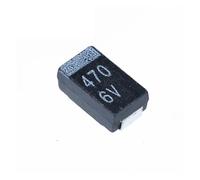 LLBOGRGGN 10 condensadores de tantalio de sección delgada negros de 470 UF y 6,3 VD tipo 7343 sobre cinta