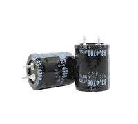 LLBOGRGGN 10 condensadores electrolíticos de aluminio radiales DIP RQ1 63v4700uf, 63v 4700uf, tolerancia del 20%, tamaño 22x30MM, 20%