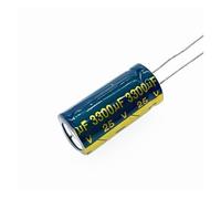 LLBOGRGGN 10 unidades/lote de condensadores electrolíticos de aluminio de alta frecuencia, 25 V, 3300 UF, baja ESR/impedancia, tamaño 13 * 25, 3300 UF25 V, 20%