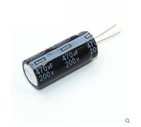 LLBOGRGGN 2 unidades/lote de condensadores electrolíticos de aluminio de 200 V, 470 UF, tamaño 18 x 40, 20%