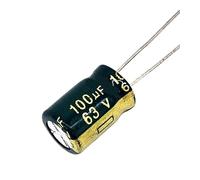 LLBOGRGGN 20 unidades/lote de condensadores electrolíticos de aluminio P94 de alta frecuencia y baja impedancia, 63 V, 100 UF, tamaño 8 x 14, 100 UF, 20%