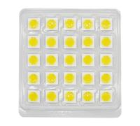 LLBOGRGGN 25pcs 12w 15w 20w 30w 50w LED Chip AC220V Ceramic 19x19MM Plant Grow Bulb Emitting Diode Light Plant Light Spotlight DIY(White 6500K,30W 220V)