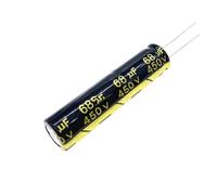 LLBOGRGGN 3 unidades/lote de condensadores electrolíticos de aluminio radiales de alta frecuencia y baja impedancia de 450 V y 68 uf, 13 x 50 mm, 20%.