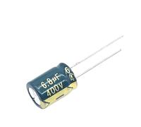 LLBOGRGGN 30 unidades/lote de condensadores electrolíticos de aluminio de 6,8 UF, alta frecuencia, baja impedancia, 400 V, 6,8 UF, tamaño 8 x 12 mm, S32, 20%