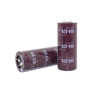 LLBOGRGGN 4 condensadores electrolíticos de aluminio DIP radiales EC455 450v820uf, 450v 820uf, tolerancia del 20%, tamaño 35x50MM, 20%