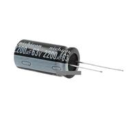 LLBOGRGGN 5 condensadores electrolíticos de aluminio de 2200 UF, 63 V, 63 V, 2200 UF, 18 x 35 mm.