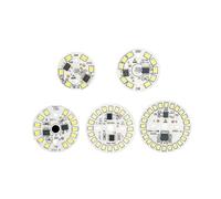 LLBOGRGGN 5PCS LED Bulb Patch Lamp SMD Plate Circular Module Light Source Plate for Bulb Light AC 220V-240V Led Downlight Chip Spotlight LED(7W220V,Warm White)