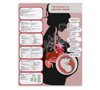 LLBOGRGGN Advanced Life Support in Obstetrics Poster for Critically Ill Patients Educational Wall-Art for Residency Program(Framed,12x18inch(30x45cm))