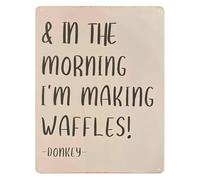 LLBOGRGGN Early Bird Gets The Waffles Metal Tin Sign 8 X 12 in Cheerful Brunch Decor for Patio Sunroom