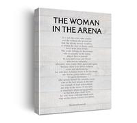 LLBOGRGGN Empowering Women Quote Poster Motivational Wall-Art for Office Decor She in the Arena Inspirational Print(Framed,08x12inch(20x30cm))