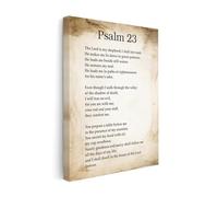 LLBOGRGGN Inspirational Christian Gift Canvas Print The Lord Is My Shepherd Scripture Wall-Art for Home Office Decor(Framed,16x24inch(40x60cm))