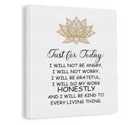 LLBOGRGGN Inspirational Just for Today Wall-Art Spiritual Mindfulness Decor for Home(Unframed,12x18inch(30x45cm))