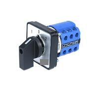 LLBOGRGGN Interruptores de Control de Cambio rotatorio de Leva trifásicos SZW26/LW26-20 1-0-2, 3 Posiciones, 12 Tornillos, 48 x 48 mm