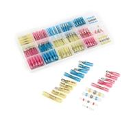 LLBOGRGGN Kit de 150 terminales de cable con aislamiento, manguitos de soldadura y conectores termorretráctiles surtidos.