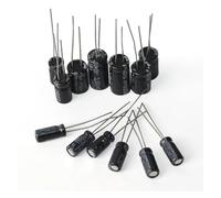 LLBOGRGGN Kit de 500 condensadores electrolíticos de aluminio de 0,1 uF a 1000 uF, surtidos, 10 V, 16 V, 25 V, 50 V, 24 tipos.