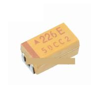 LLBOGRGGN Lote de 20 condensadores de tantalio en chip, 226E, 22 UF, 25 V, tipo C, 6032, 10% de condensadores polares amarillos.
