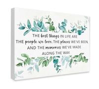 LLBOGRGGN People we love quote Wall-Art the best things in life sage green canvas painting inspirational for living room bedroom office workplace decor(Framed,16x24inch(40x60cm))