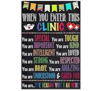 LLBOGRGGN Retro Doctor and Nurse Poster - Vintage Clinic Themed Wall-Art Sign for Wall Decor(Framed,12x18inch(30x45cm))