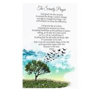 LLBOGRGGN The Serenity Prayer Wall-Art God Grant Me Poster Watercolor Art Canvas Wall-Art For Home Office poster(Unframed,16x24inch(40x60cm))