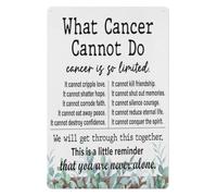 LLBOGRGGN Uplifting Fighter Quote Metal Sign What Cannot Do Tin Plaque Supportive Message for Sick Loved One Get Well Soon Wall-Art Gift 8 X 12 inch