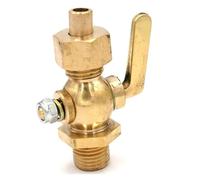 LLBOGRGGN Válvula de cierre de drenaje de latón soldado con conector macho de 1/4" a conector hembra for combustible, gasóleo y aire